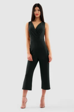 Closet London Black Straight Leg Jumpsuit