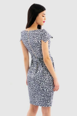 Closet London Ivory Print Pleated Tulip Dress -Closet London Popular Shop NgmLOXfC 75738.1649859577