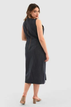 ClosetLondon Curves Denim Sleeveless Midi Dress 9 ClosetLondon Curves Denim Sleeveless Midi Dress -Closet London Popular Shop Pd1948 Blue DSC 5617 15060.1651053995