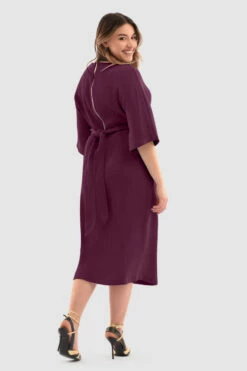 Closet London Curves PURPLE Kimono Midi Dress -Closet London Popular Shop Pd6632 Blue DSC 5197 066771 70377.1687265919