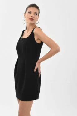 Closet London Black Square Neck Mini Dress -Closet London Popular Shop Pwr5Zjbw 11097.1641995969