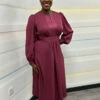 Closet London Purple Maroon Midi A-Line Dress -Closet London Popular Shop S5535 BLACK 0674 0000 Layer 2 47821.1698239142