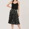 Closet London Black Polka Dot Pleated Skirt -Closet London Popular Shop S6559 DSC 3478 99917.1633088066
