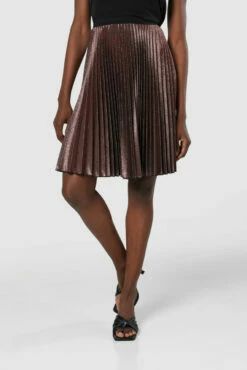 Closet London Bronze Elasticated Pleated Skirt -Closet London Popular Shop S7758 BRONZE 20211019 Closet ADDITIONAL 1401 84442.1640263071