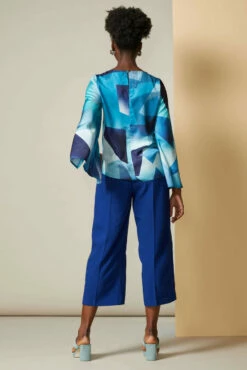 Closet London Blue Cropped Leg Trousers -Closet London Popular Shop T5003 19 02 25 Closet 0139 92093.1641565498