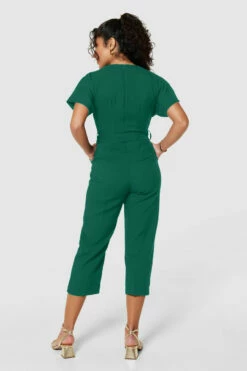 Closet London Petite Emerald GreenWrap Jumpsuit -Closet London Popular Shop T5143 BLACK 1475 13521 896161 64379.1696602682