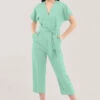 Closet London Sage Green Wrap Over Tie Front Jumpsuit -Closet London Popular Shop T5143 DSC 5187 7 36795.1660748818