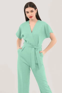 Closet London Sage Green Wrap Over Tie Front Jumpsuit 7 Closet London Sage Green Wrap Over Tie Front Jumpsuit -Closet London Popular Shop T5143 DSC 5187 cropped 7 79936.1660748822
