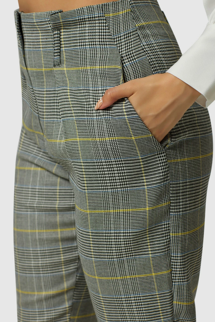 Closet London Black Dog Tooth Print Paper Bag Trousers 5 Closet London Black Dog Tooth Print Paper Bag Trousers - Image 3