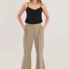 Closet London Beige Fit & Flare Trouser -Closet London Popular Shop T6890 DSC 3763 35022.1641561047