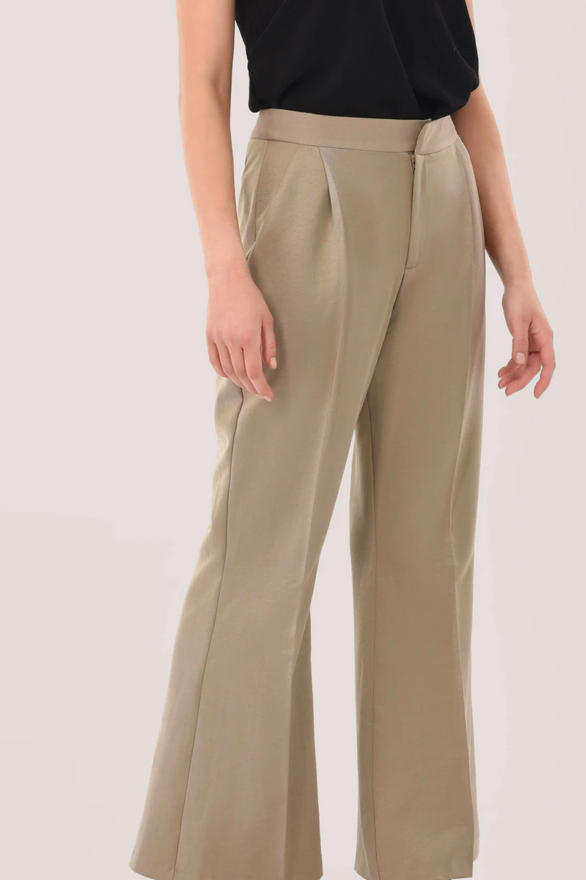 Closet London Beige Fit & Flare Trouser 5 Closet London Beige Fit & Flare Trouser - Image 3