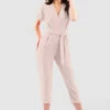 Closet London Pink Wrap Tie Belt Jumpsuit -Closet London Popular Shop T7084 Orange DSC 6784 71247 3 34142.1664535068