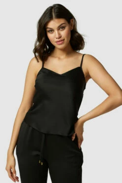 Closet London Black Cami Top