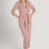 ClosetLondon Pink Cross Over Jumpsuit -Closet London Popular Shop T7099 BLUSH 2 22369.1633090078