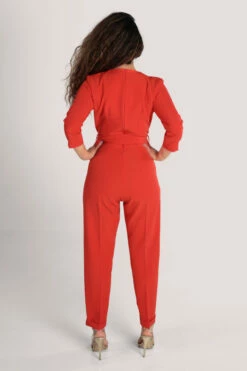 Closet London Orange Cross Over Jumpsuit -Closet London Popular Shop T7099 ORANGE 30 89255.1621263766