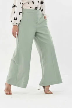 Closet London Green London Wide Leg Trousers -Closet London Popular Shop T7104 6538 2 89964.1624622823