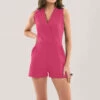 Closet London Pink Wrap Pleated Playsuit -Closet London Popular Shop T7109 DSC 8750 17846.1633090104.1280.1280 copy 2 20537.1653062464