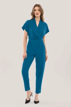 Closet London Blue Wrap Front Kimono Jumpsuit -Closet London Popular Shop T7112 DSC 8699 19533.1633090095.1280.1280 copy 2 41539.1653062530