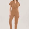ClosetLondon Sandstone Wrap Front Kimono Jumpsuit -Closet London Popular Shop T7112 DSC 8699 19533.1633090095.1280.1280 copy1 13830.1681383264