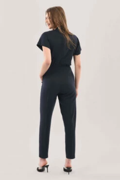 Closet London Navy Wrap Front Kimono Jumpsuit -Closet London Popular Shop T7112 DSC 8714 10240.1624022651