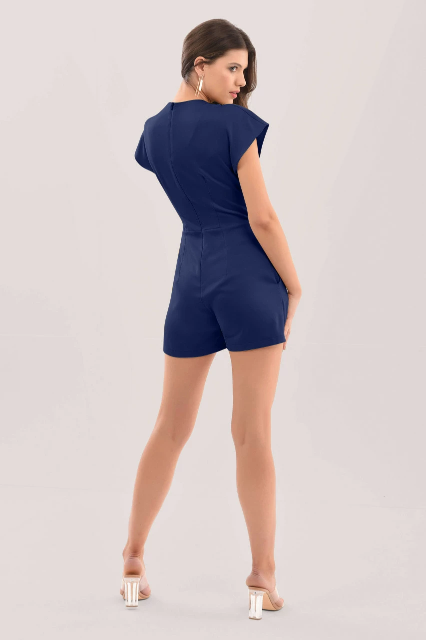 Closet London Navy Blue Kimono Playsuit 6 Closet London Navy Blue Kimono Playsuit - Image 4