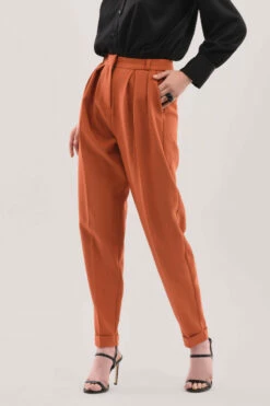 Closet London Rust Orange Wide Leg Trousers 7 Closet London Rust Orange Wide Leg Trousers -Closet London Popular Shop T7247 DSC 8361 15959.1636477691