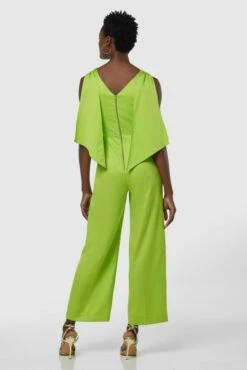 Closet London Lime Green Draped Bodice Jumpsuit -Closet London Popular Shop T7931 20211026 Closet London 0563 1 91820.1647517016