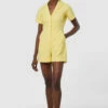 Closet London Lemon Yellow Shirt Playsuit -Closet London Popular Shop T7972 20211026 Closet London 0235 34772.1647516952