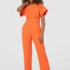 Closet London Orange Kimono Jumpsuit -Closet London Popular Shop T8358 20220118 Closet 0328 77879.1652356531
