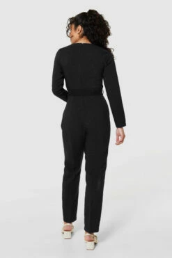 Closet London Petite BlackCross Over Jumpsuit -Closet London Popular Shop T8963 NAVY 2570 050811 57602.1679414150