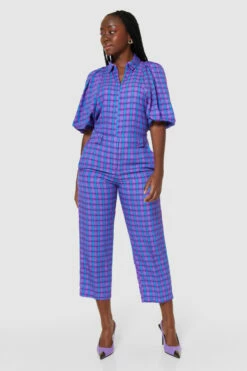 Closet London Purple Straight Leg Trouser -Closet London Popular Shop T9449 PURPLE 64168 33773.1691075859