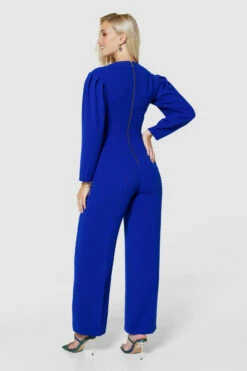 Closet London Royal Blue Wide Leg Jumpsuit -Closet London Popular Shop T9748 ROYALBLUE 0155 25245.1693843795
