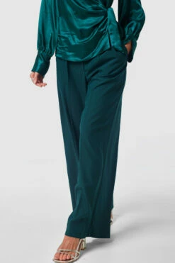 Closet London Green Wide Leg Trouser -Closet London Popular Shop T9899 PETROL B9928 TEAL 20230405 Closet London0119 60599.1697033628