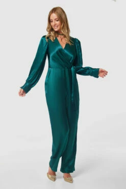 Closet London TealWrap Jumpsuit -Closet London Popular Shop T9924 TEAL 20230405 Closet London0310 01916.1696330225