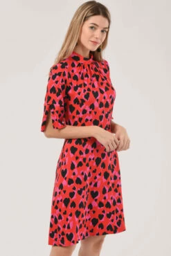 Closet London Red Heart Print A-Line Dress -Closet London Popular Shop U SwoDkA 04440.1626174229