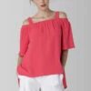 Closet London Pink Off The Shoulder Strap Blouse