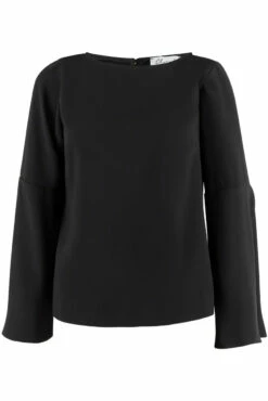 Closet London Black Volant Sleeve Blouse 12 Closet London Black Volant Sleeve Blouse -Closet London Popular Shop b2827 black 6 26246.1567600628