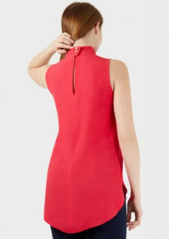 Closet London Pink High Neck Round Hem Blouse 7 Closet London Pink High Neck Round Hem Blouse -Closet London Popular Shop b346 fuschia high neck tunic top 12 3 23907.1668178119