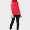 Closet London Pink High Neck Round Hem Blouse -Closet London Popular Shop b346 fuschia high neck tunic top 6 1 92506.1668178123
