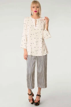 Closet London White Flared Sleeve Tunic Top