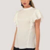 Closet London White Ruffle Detail Blouse