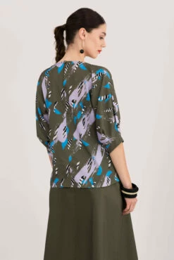 Closet London Khaki Kimono Blouse With Cuff Sleeve -Closet London Popular Shop b5430 dsc 6499 1 30107.1567600400