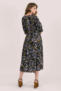 Closet London Multi Printed Puff Sleeve Wrap Midi Dress -Closet London Popular Shop d5191 dsc 5492 53066.1566150903