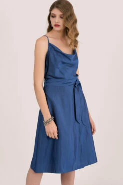 Closet London Blue A- Line Wrap Dress -Closet London Popular Shop d5197 dsc 5684 88571.1633089466