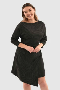 Closet London Curves Black Drop Shoulder Dress -Closet London Popular Shop e Tcj Ba 56042.1650639517
