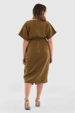 Closet London Curves Olive Green Kimono Wrap Dress 9 Closet London Curves Olive Green Kimono Wrap Dress -Closet London Popular Shop hxlA6FWQ 72538.1650556348