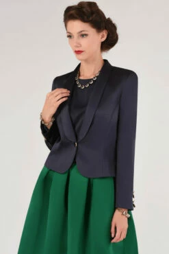 Closet London Navy Single Button Jacket -Closet London Popular Shop j4310 2 51233.1567336354