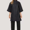Closet London Navy Button Wrap Kimono Jacket
