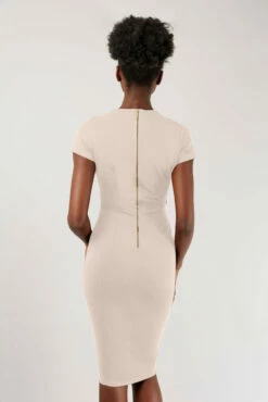 Closet London Cream Bodycon Collar Wrap Dress -Closet London Popular Shop jd4023 black 3 91078.1651761447.1280.1280 copy1 83624.1695286358