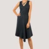 Closet London Navy Asymmetric Hem Dress -Closet London Popular Shop jd4438 dsc 9074 49703.1633089363